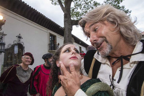 "The Taming of the Shrew" "The Taming of the Shrew" presented by the Arena Players Repertory Company is performed outdoors at Vanderbilt Mansion in Centerport. Keith Cornelius plays Petruchio and Katherine is played by Cassandra Dupler. (July 3, 2013) Photo: Barbara Alper