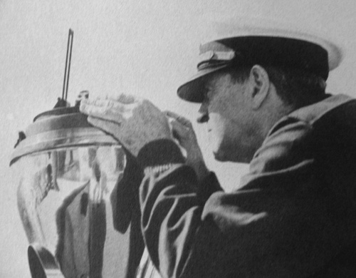 William K. Vanderbilt II navigating on the Alva William K. Vanderbilt II navigating on the Alva Photo: Vanderbilt Museum archive