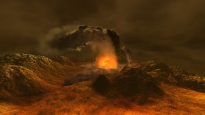 Courtesy of Spitz Creative Media Volcano erupts on Venus