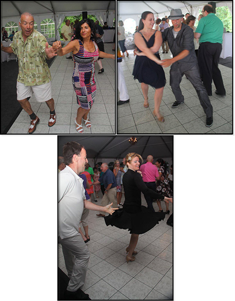 Dancing on a summer evening in the Vanderbilt Celebration Tent Dancing on a summer evening in the Vanderbilt Celebration Tent