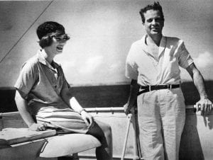 Vanderbilt Museum archives Consuelo Vanderbilt, age 27, and her father, William K. Vanderbilt II, 53, aboard the Alva during their around-the-world cruise in 1931 