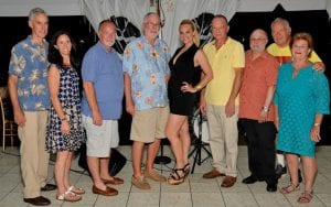 Vanderbilt’s fifth annual benefit Clam Bake At the Vanderbilt’s fifth annual benefit Clam Bake: Special guest Consuelo Vanderbilt Costin (center) with (from left) executive director Lance Reinheimer, trustee Michelle Gegwich, board president Ronald Beattie, and trustees Kevin Peterman, Steve Gittelman, Jack DeMasi, Anthony Guarneschelli and Elizabeth Cambria Photo by Doreen Lumbra