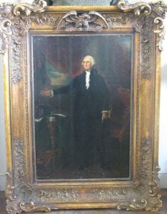 Portrait of George Washington Portrait of George Washington, believed to have been painted by Gilbert Stuart (1755-1828)