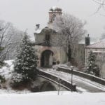 Vanderbilt Mansion in Snow