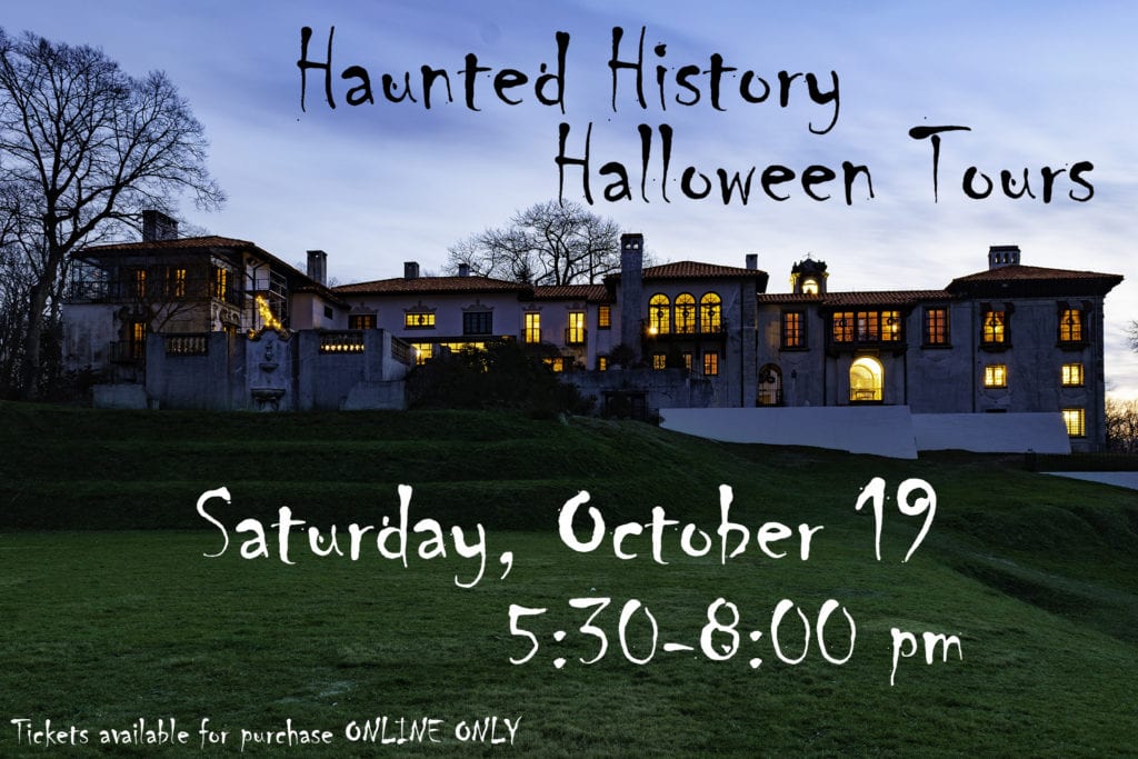 Haunted History Halloween Tours Saturday, October 19, 2019. 5:30 - 8 pm.