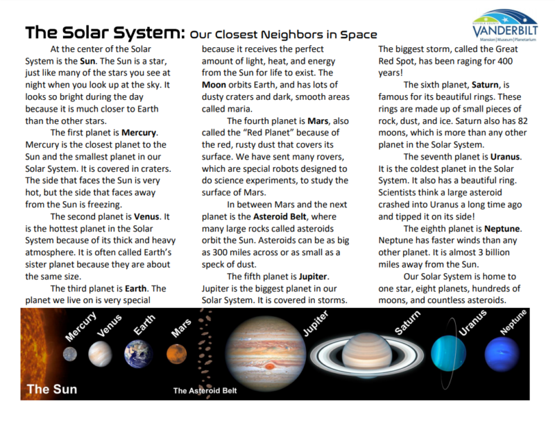 Facts About the Solar System: Lesson for Kids - Video & Lesson Transcript