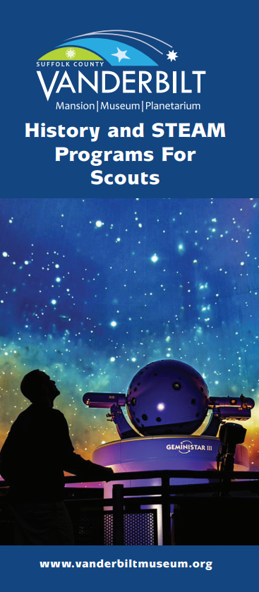 Vanderbilt History and STEAM Programs for Scouts Brochure Cover
