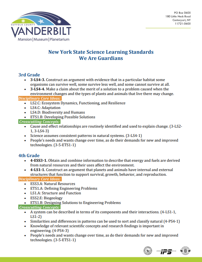NYSSLS for We Are Guardians