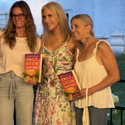 Emily with 2 fans