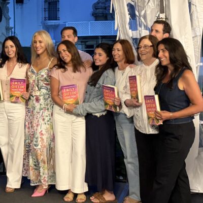 Emily with fan group